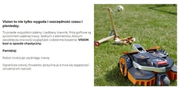 Robot koszący WORX Landroid Vision L1300 WR213E automatyczny -szybka wysyłk