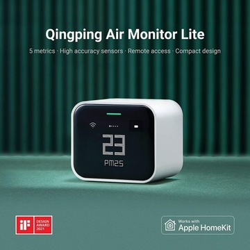 Детектор дыма Qingping Air Monitor Lite Bluetooth-подключение, подключение к