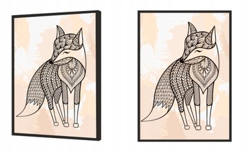 OBRAZ PLAKAT W RAMIE 33x43 cm Lis PD285