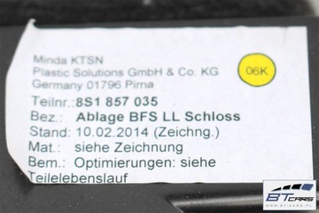 фото thumb №12, Audi tt бардачок консолі правий пасажира 8s1857035 8s1 857 035 8s 2015-