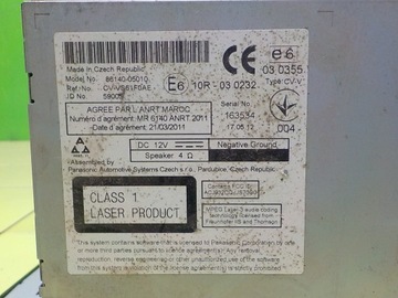 фото thumb №6, Toyota avensis iii t27 рестайлинг i 1.8 b 12r радио cd 86140-05010