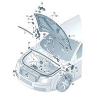 фото thumb №1, Audi a4 b6 прокладка капота pod решітка