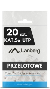 20X РАЗЪЕМНАЯ КЛЕММА РАЗЪЕМ RJ45 РАЗЪЕМ 8P8C UTP CAT CAT 5E ПО ВСЕМУ ЛАНБЕРГУ