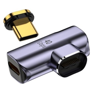 USB C Зарядка Видеовыход 40 Гбит/с 8K PD Адаптер с боковым изгибом 100 Вт