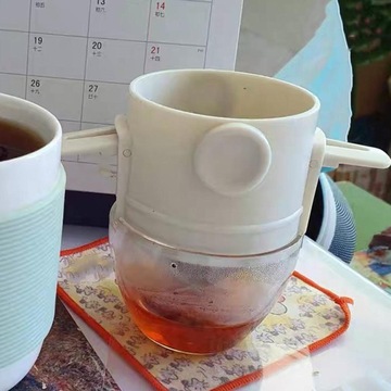 Складная капельница для кофе Легко чистится Белый чай в чашке