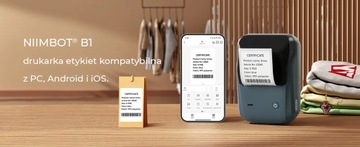Термопринтер НИИМБОТ В1 + рулон этикеток