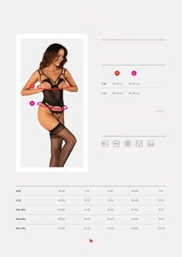 Корсет Obsessive Setilla и открытые стринги L/XL