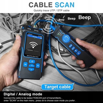 Тестер сетевого кабеля RJ11 RJ45 Сетевой тестер NF8508