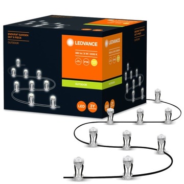 Lampki ogrodowe łańcuch 9 DOT LED 6W 830 LEDVANCE