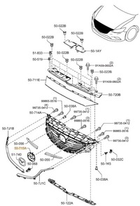 фото thumb №5, Основа емблема решітка mazda 6 gj ghp950716a оригінал
