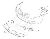 фото thumb №7, Заглушка бампера перед lancia ypsilon 03-11 левая
