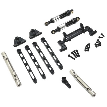 Запасные части амортизатора RC, твердая запасная модель игрушки DIY, красный цвет