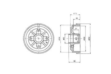 фото thumb №2, Барабани гальмівні citroen ax saxo peugeot 106 i 106