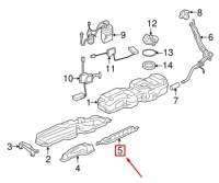 фото thumb №7, Land rover discovery 4 l319 задняя защита бака топлива wfz500120
