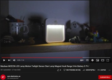 СВЕТОДИОДНАЯ ЛАМПА С ДАТЧИКОМ ДВИЖЕНИЯ В СУМЕРКАХ КАБЕЛЬ USB ЛЕСТНИЧНАЯ АККУМУЛЯТОРНАЯ БАТАРЕЯ