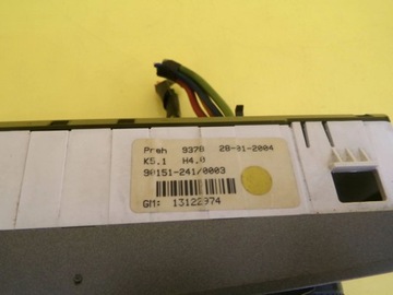 фото thumb №5, Панель управление воздуховод кондиционера opel astra iii h 13122974 nr1080