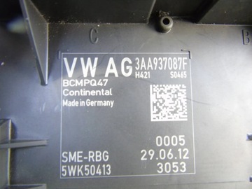 фото thumb №5, Модуль комфорту vw passat b7 3aa937087f