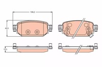 фото thumb №12, Гальмівні колодки гальмівні do mazdy 3 2016 - задня