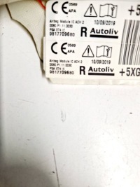 Citroen ds7 crossback 2019 шторка безопасности подушка безопасности с Разборки, фото thumb