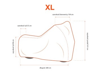 Брезентовый чехол на мотоцикл POLISH PRODUCT размер XL