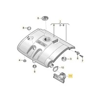 фото thumb №5, Впуск воздуха направляющая всасывающая vw golf passat 1k0129609b