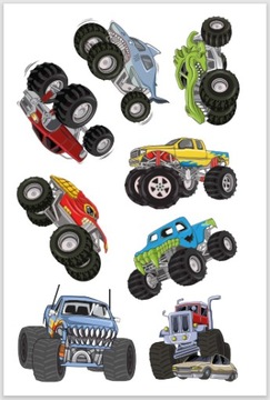 Раскраска гном с татуировками Monster Trucks 3+