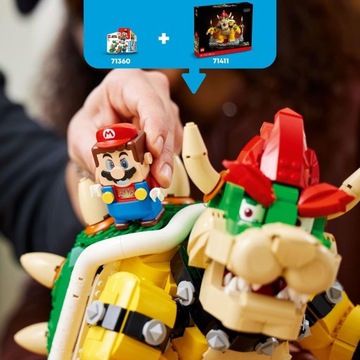 LEGO Super Mario 71411 Могучий Баузер. LEGO 3D-модель Могучего Баузера. Игра