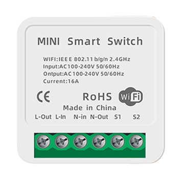 DOPUSZKOWY WŁĄCZNIK PRZEKAŹNIK WIFI TUYA WŁĄCZNIK DOPUSZKOWY MINI 16A
