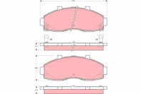 фото thumb №2, Gdb3263/luc тормозные колодки тормозной. kia pregio 2,7d 95-99 trw