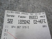 фото thumb №6, A3 8pa рестайлинг 09r обивка задней крышки 8p867979e