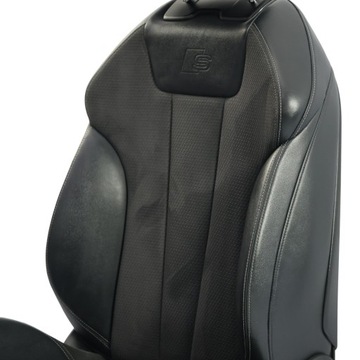 фото thumb №12, Audi a5 f5 sportback сидіння переднє лівий s-line з підігрівом напівшкіра чорно сірий