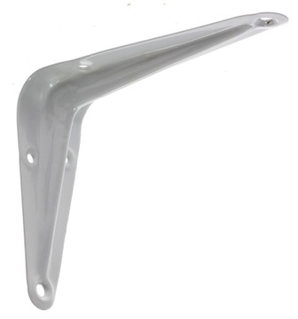 UCHWYT WSPORNIK KĄTOWNIK PODPÓRKA POD PÓŁKĘ PÓŁKI BIAŁY METALOWY 100x75 MM