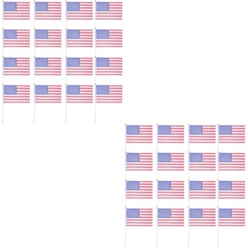 ФЛАГ СОЕДИНЕННЫХ ШТАТОВ США ДЕРЖАТ В РУКАХ ФЛАГИ