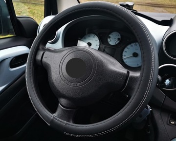 Чехол на руль PEUGEOT 206 207 307 308 PARTNER BIPPER черный матовый