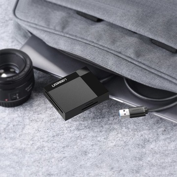 Кардридер Ugreen USB 3.0 SD/micro SD/CF/MS черный (30231)