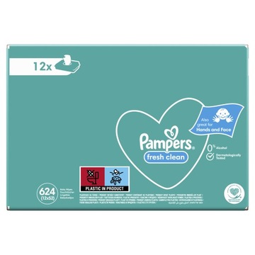 Салфетки Pampers Fresh Clean 12 x 52 = 624 шт.