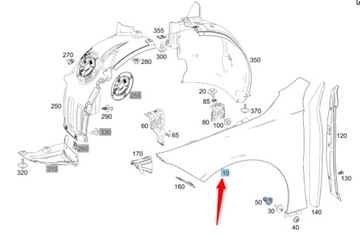 фото thumb №1, Крило переднє праві mercedes a клас w177 amg