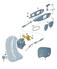 фото thumb №1, Накладка замка двері ліва audi a1 aso оригінал