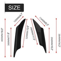 фото thumb №16, Универсальные спойлер накладки порог сплиттеры 4 szt