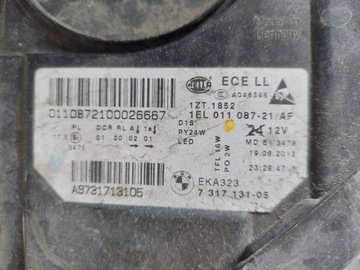 фото thumb №9, Bmw f10 f11 рестайлинг лампа левая перед bixenon нет skr