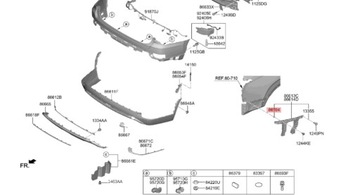 фото thumb №11, Клипса клипса штифт зажим бампера hyundai kia