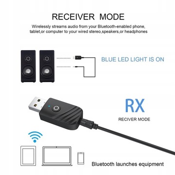 Приемник аудиопередатчика USB Bluetooth 5.0
