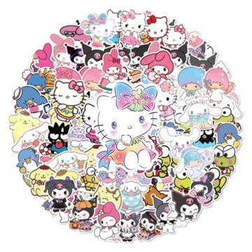 100 штук наклеек Sanrio.