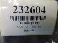 Купить Audi a4 b6 седан крыло  правый  код лакокрасочного покрытия lz9w, фото thumb