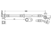 фото thumb №2, Шланг тормозной гибкий зад p lexus ct toyota auris avensis