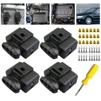 фото thumb №13, Штекер роз'єм штекер 4 pin зонд котушка запалювання skoda vw audi 4b0973724