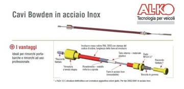 прицеп BRAKE CABLE эвакуатор BOWDEN CABLE AL-KO 890/1086