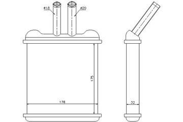 фото thumb №1, Nissens отопитель 176x175x32 daewoo lanos, leg