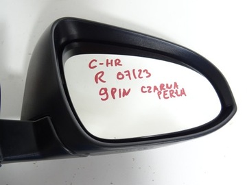 фото thumb №11, Toyota c-hr chr рестайлінг дзеркало праві 9 pin чорна перлина
