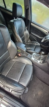 фото thumb №9, Спортивные сиденья bmw 3 e46 универсал сиденья диван обшивки чёрная кожа